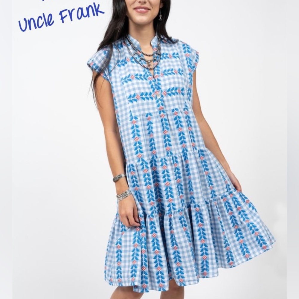 Uncle Frank Cute check dress Size M - Picture 2 of 9